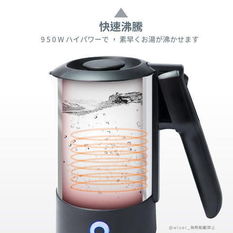折り畳み式取ってステンレス電気ケトル(EP-860)